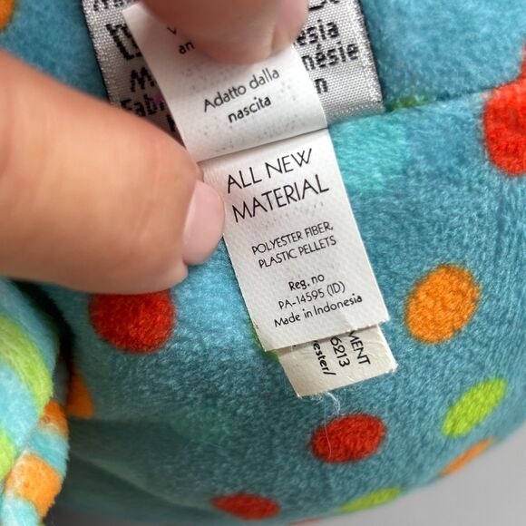 Jellycat Dotty Octopus Plush Blue Polka Dot Chime Rattle Toy Retired Soft Baby - Picture 3 of 8